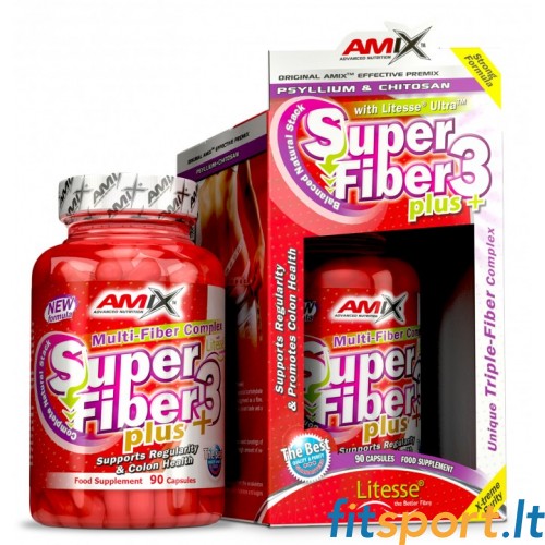 Amix Super Fiber3 Plus 90 kaps ( Skaidulų kompleksas ) 